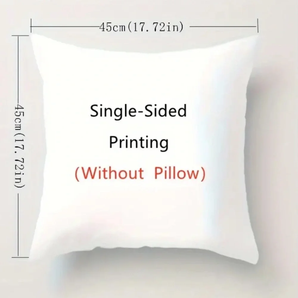 4pcs/set Snowman Christmas Pillowcase 17.72 X 17.72 Inches